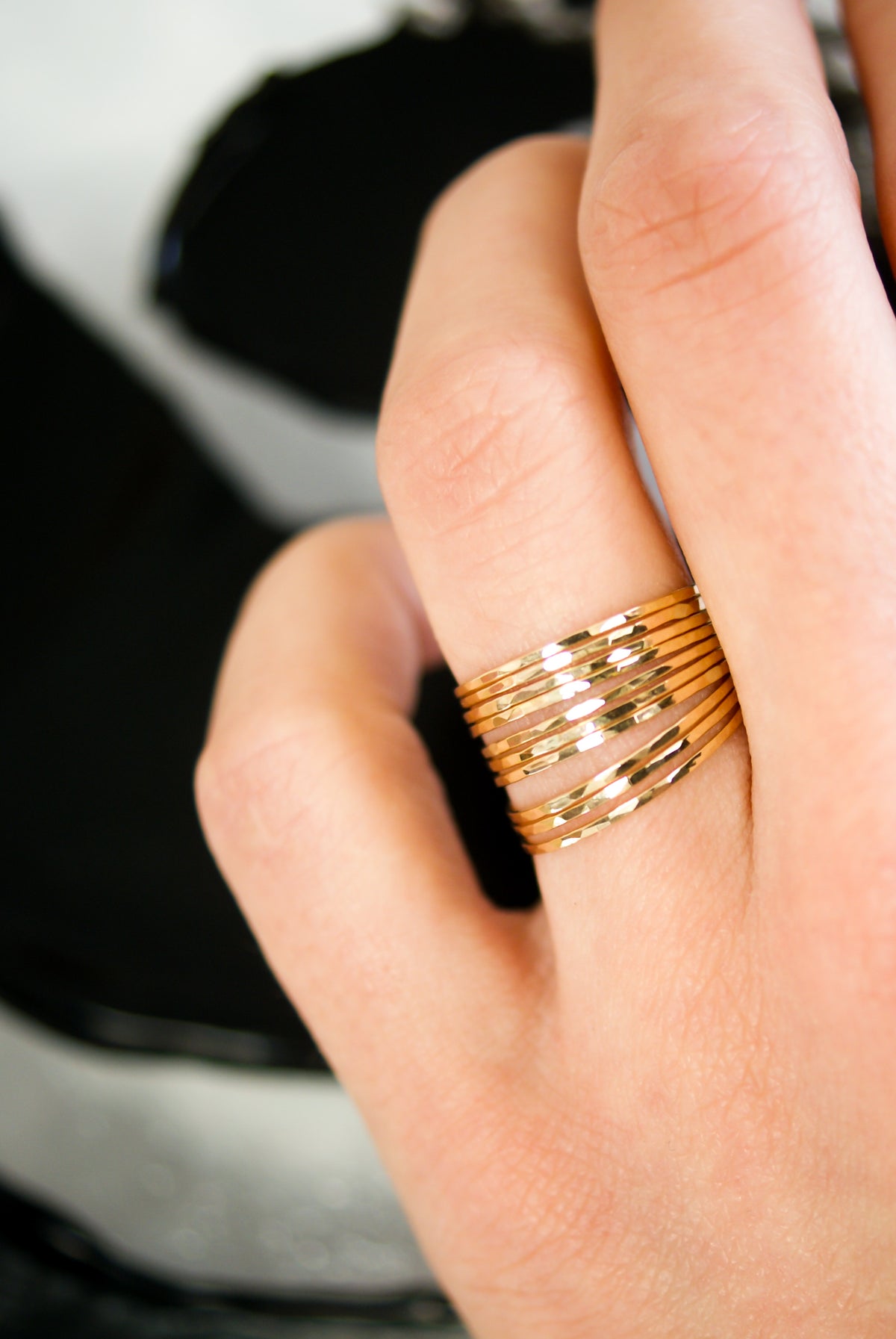 Ultra Thin Ring, Solid 14K Gold
