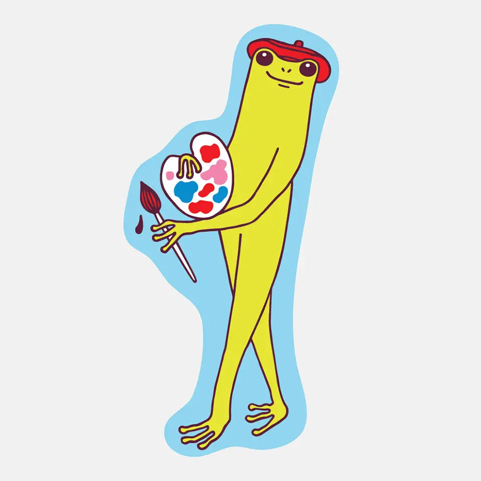 Artist Frog Sticker