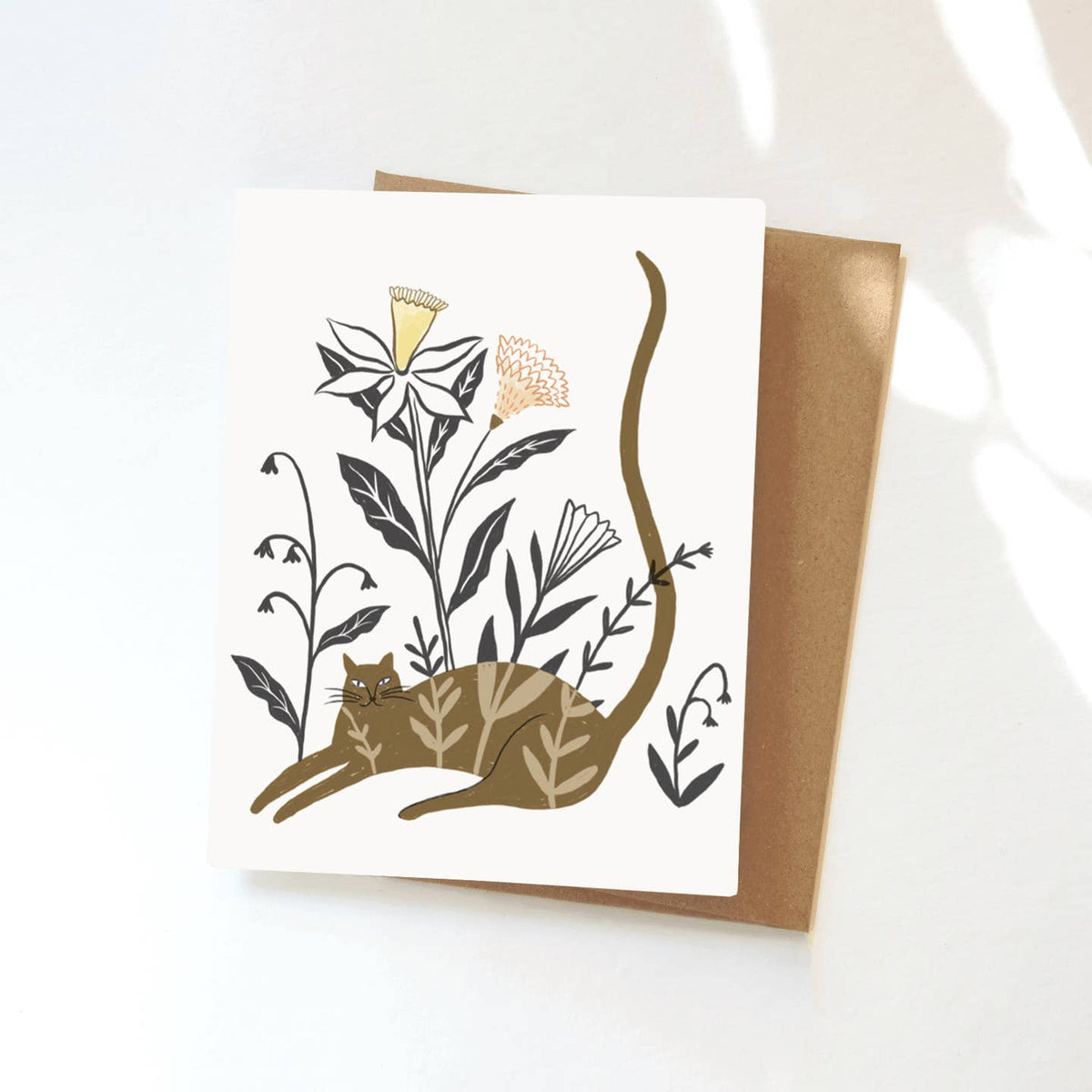 Plant Cat Greeting Card