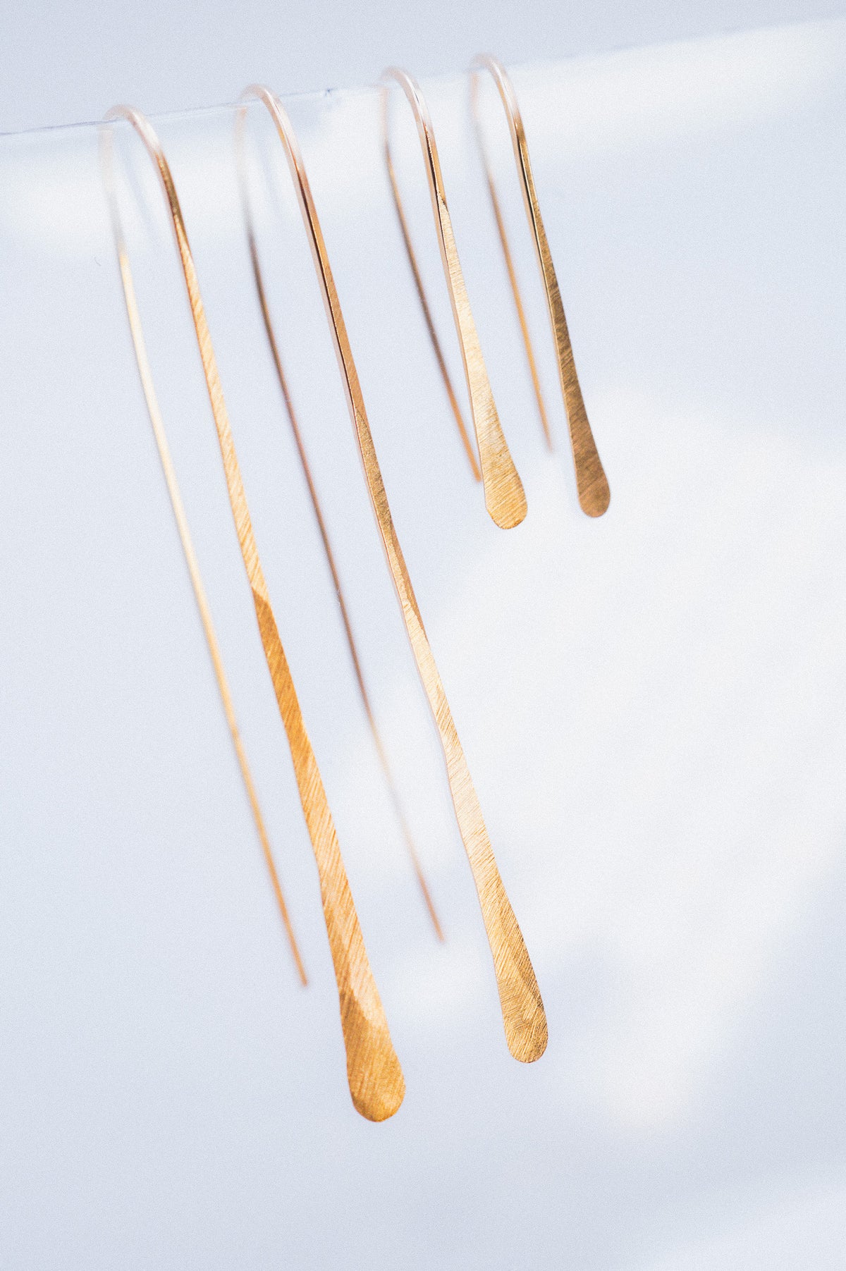 Long Arch Earrings, Gold Fill, Rose Gold Fill, or Sterling Silver