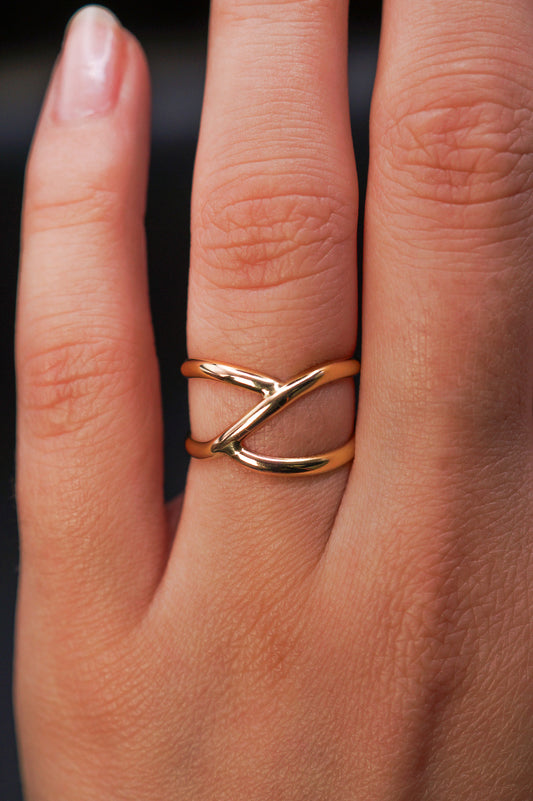 Branch Ring, Solid 14K Gold