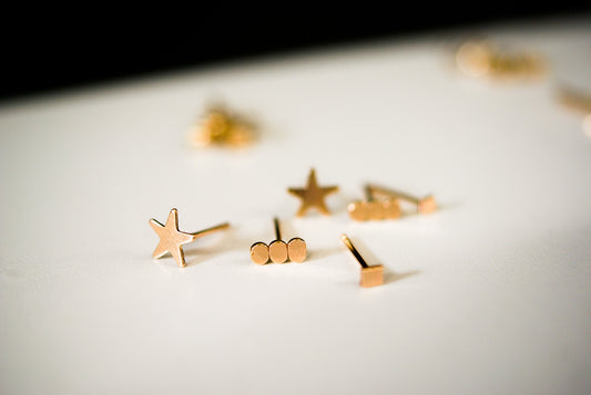Shape Studs Full Set of Earrings