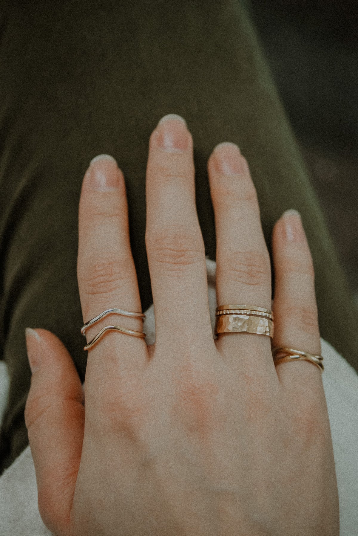 Teardrop Ring, 14K Rose Gold Fill