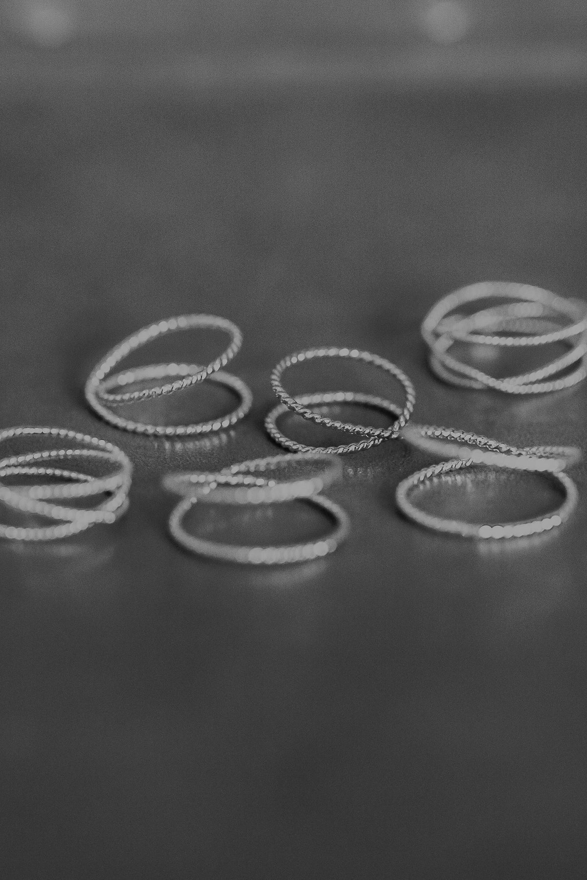 Twist X-Ring, Sterling Silver