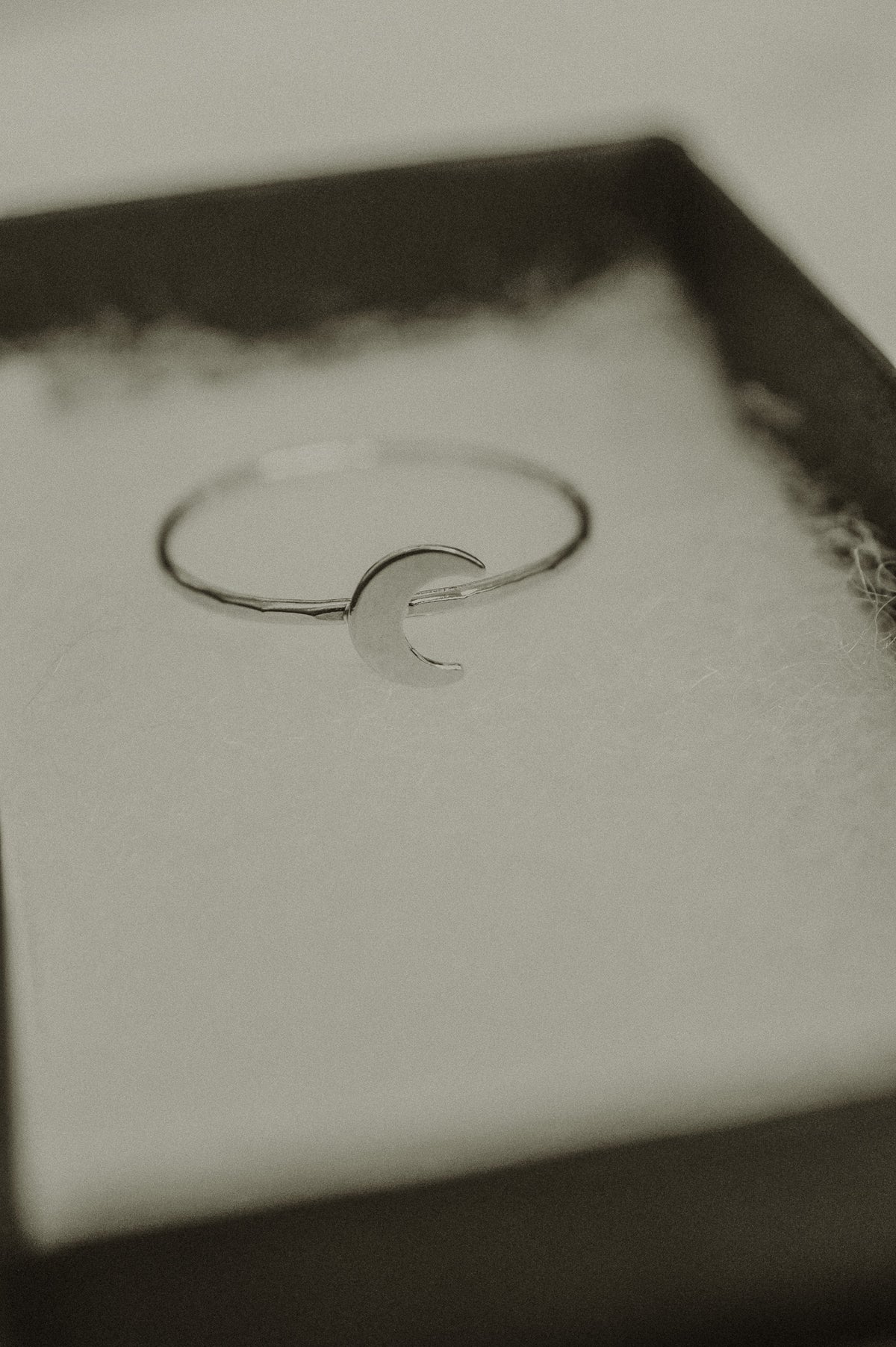 Moon Ring, Sterling Silver