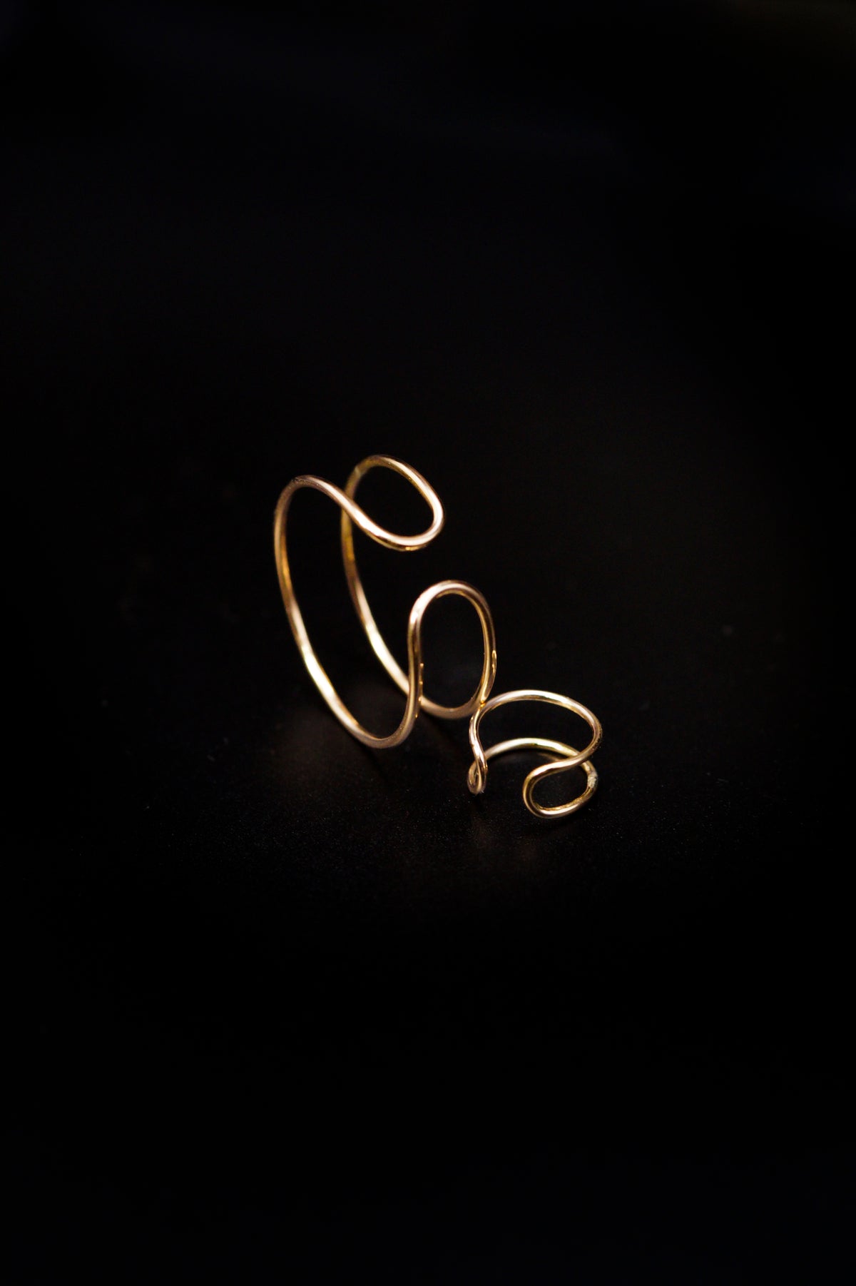 Stadium Ear Cuff, Solid Gold, Rose or White Gold