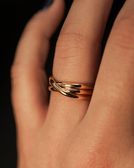 Overlap Ring, 14K Gold Fill