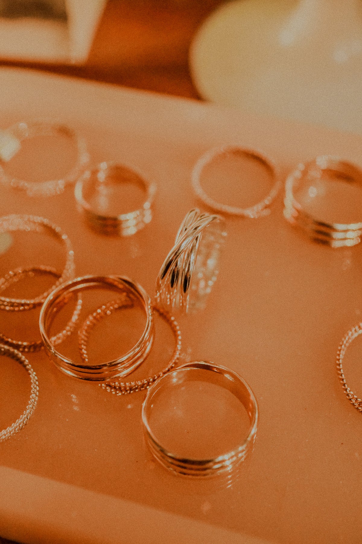 Overlap Ring, Solid 14K Rose Gold