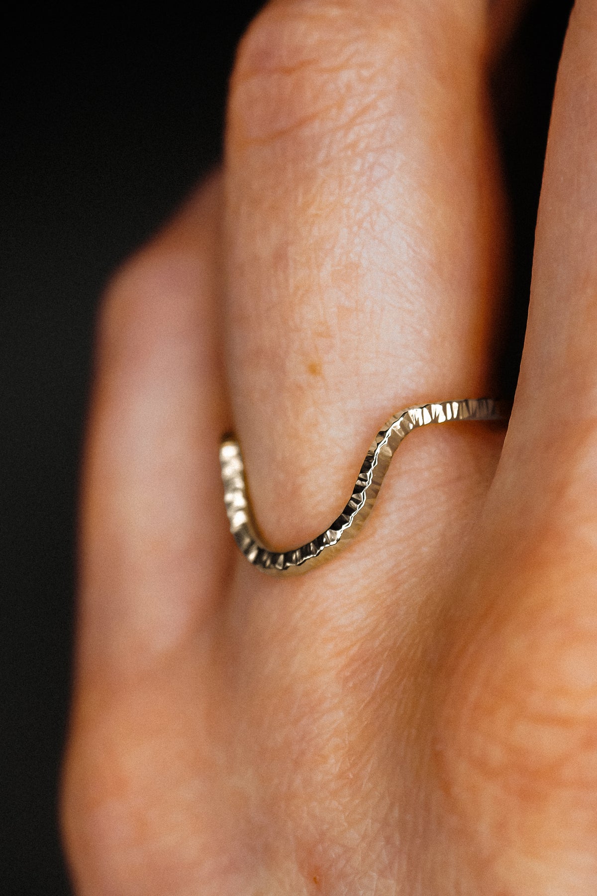 Sparkle Arc Ring, Sterling Silver