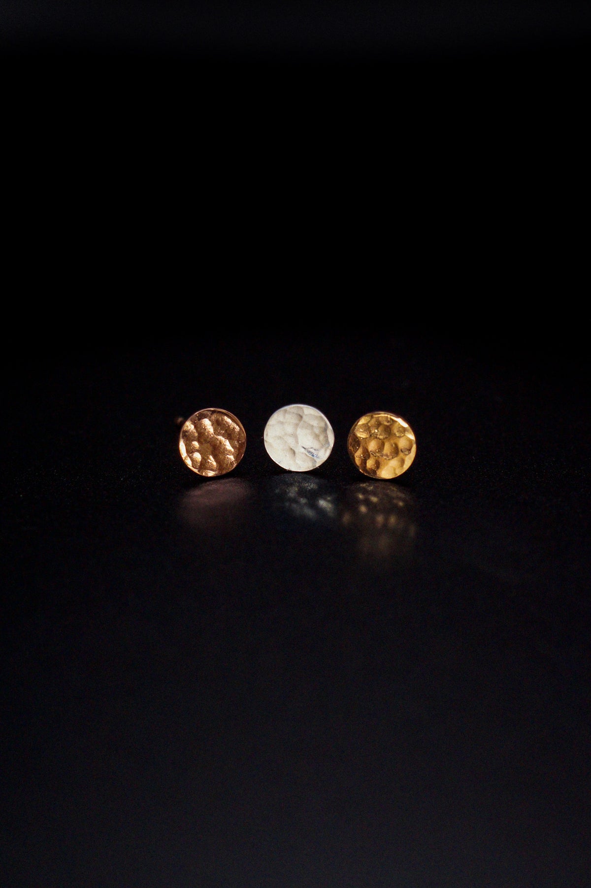 Dot Stud Earrings, Gold Fill, Rose Gold Fill or Sterling Silver