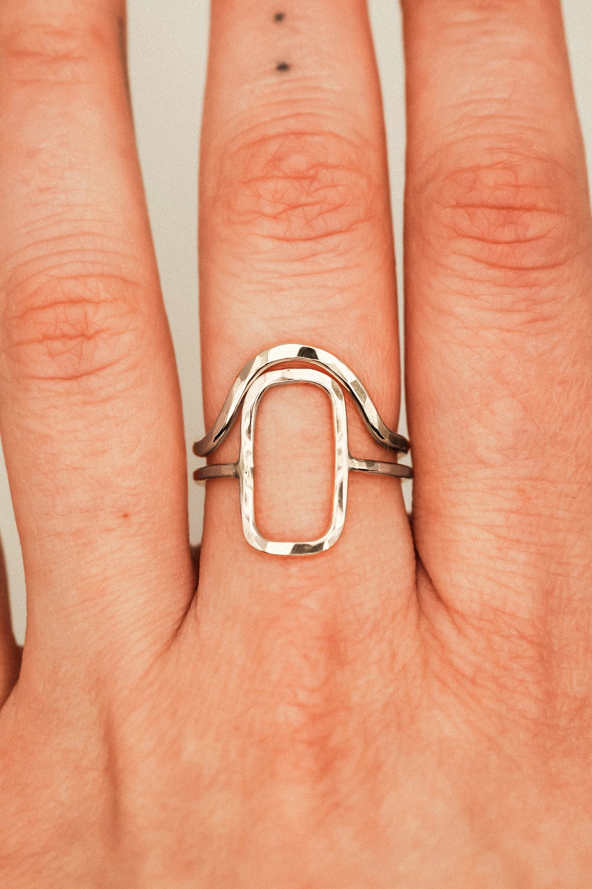 Arc Ring, Sterling Silver