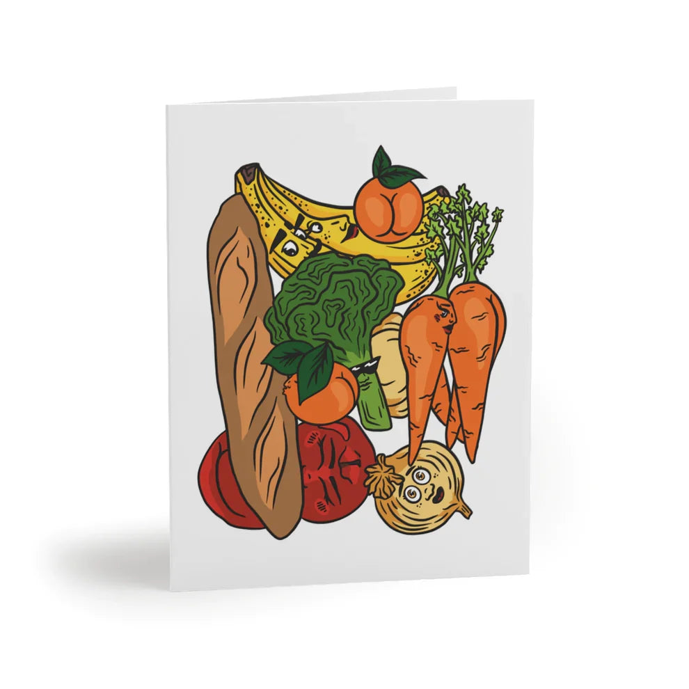 Bountiful Veggie Booties Greeting Card