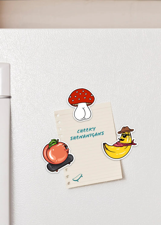 Foodie Booties Fridge Magnets