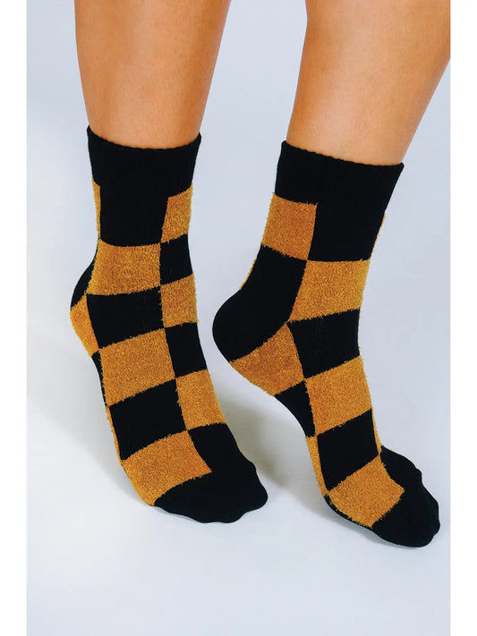 Cheq Ankle Socks