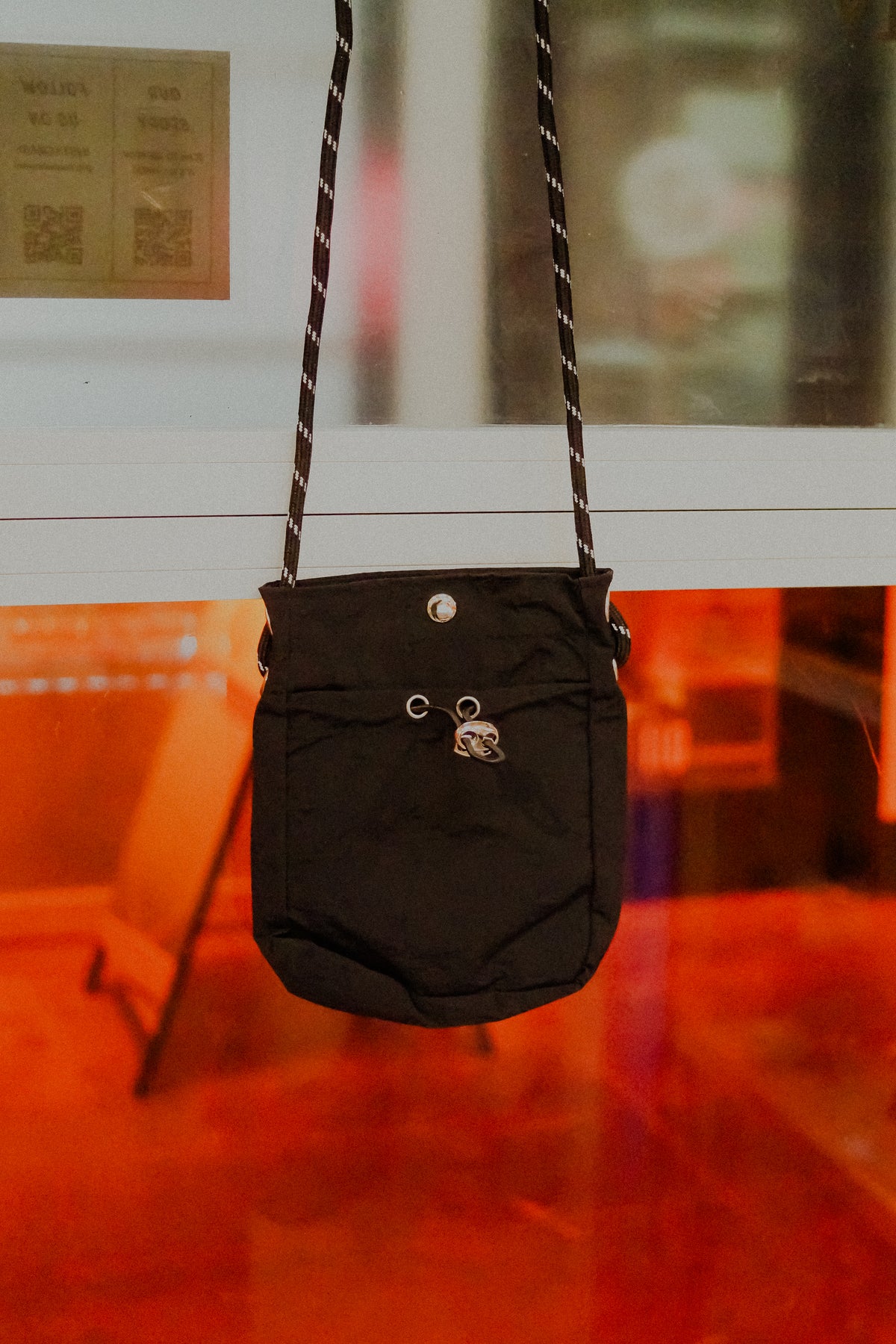 Black Small Drawstring Bag