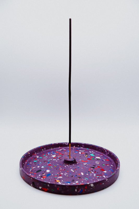 Round Terrazzo Incense Holder