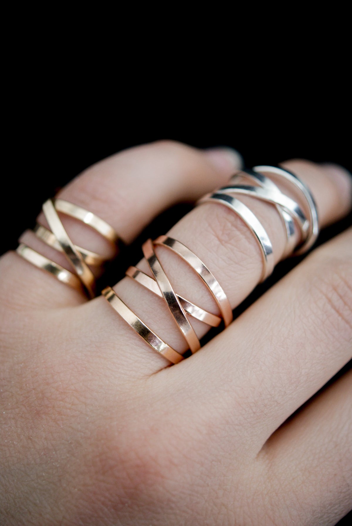 Ribbon Wraparound Ring, 14K Gold Fill