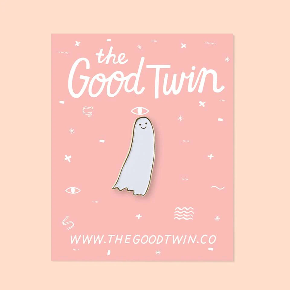 Ghost Enamel Pin