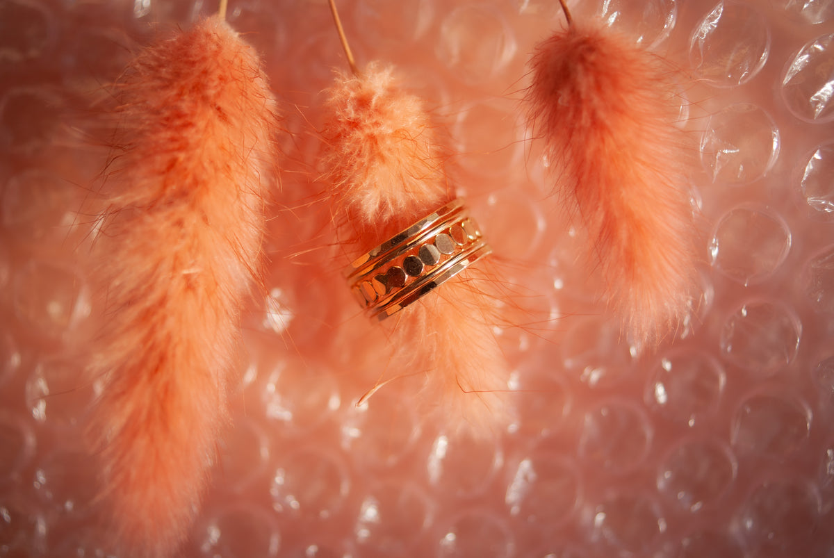The Classic Bead Set of 5 Stacking Rings, Gold Fill, Rose Gold Fill or Sterling Silver
