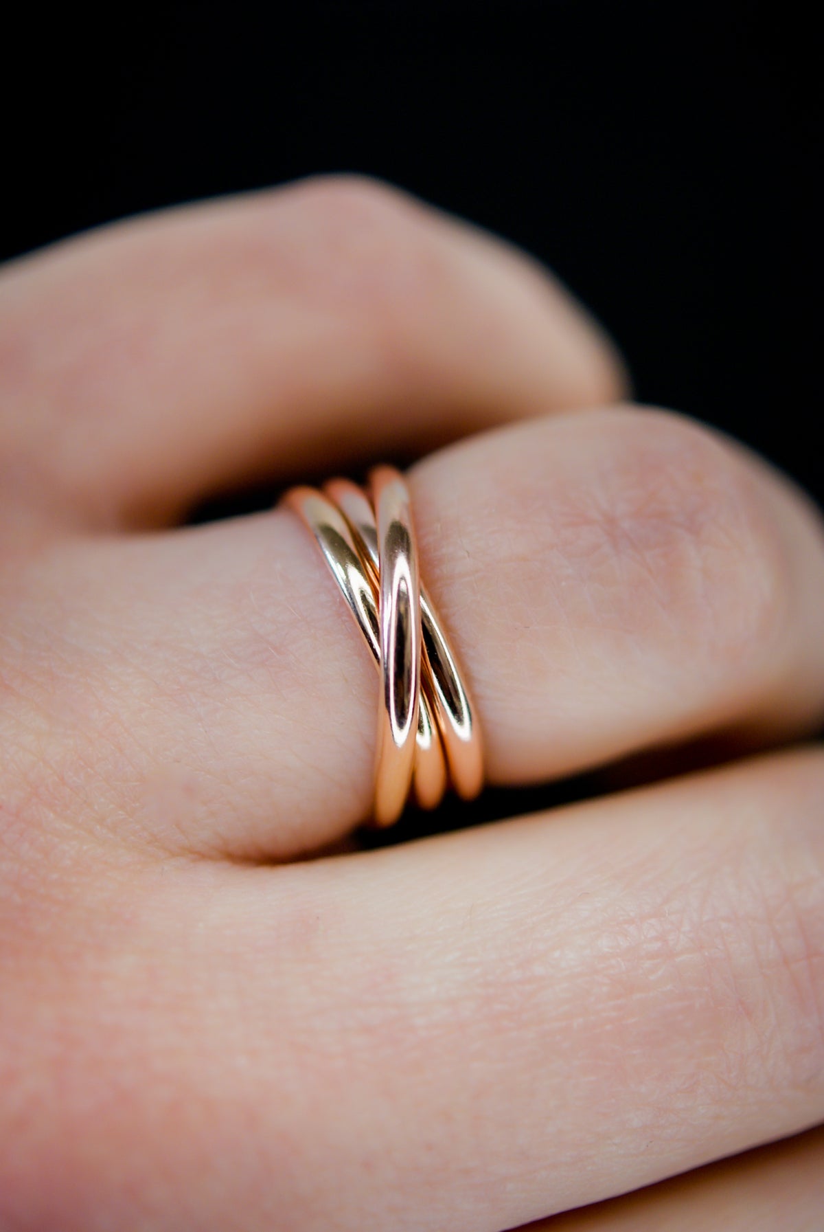 Overlap Ring, 14K Rose Gold Fill