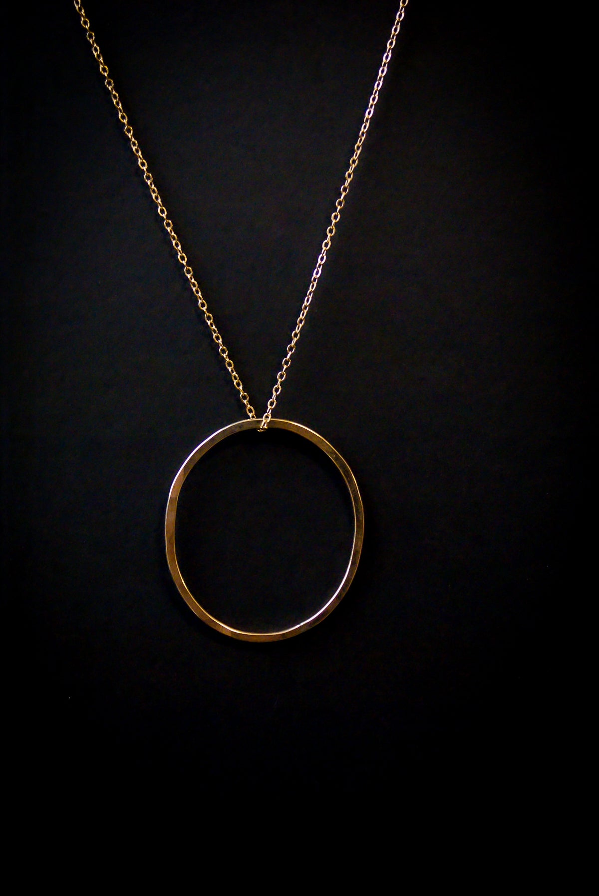 Large Open Circle Necklace