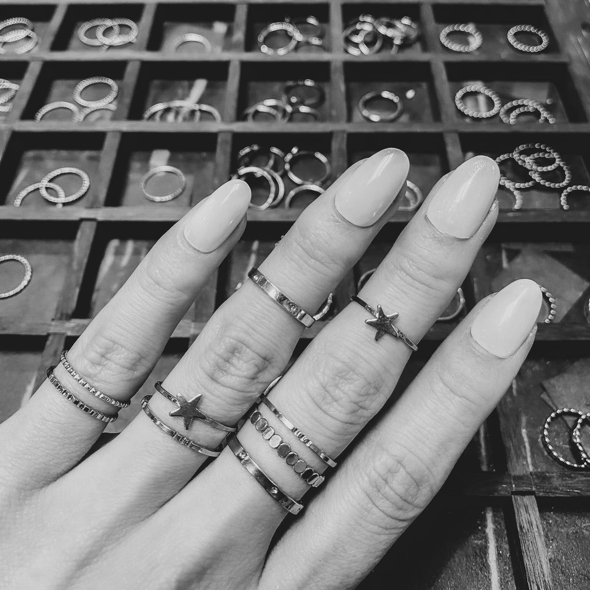 Textured Stacking Rings