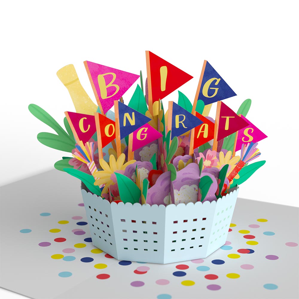 Big Congrats Pop Up Card