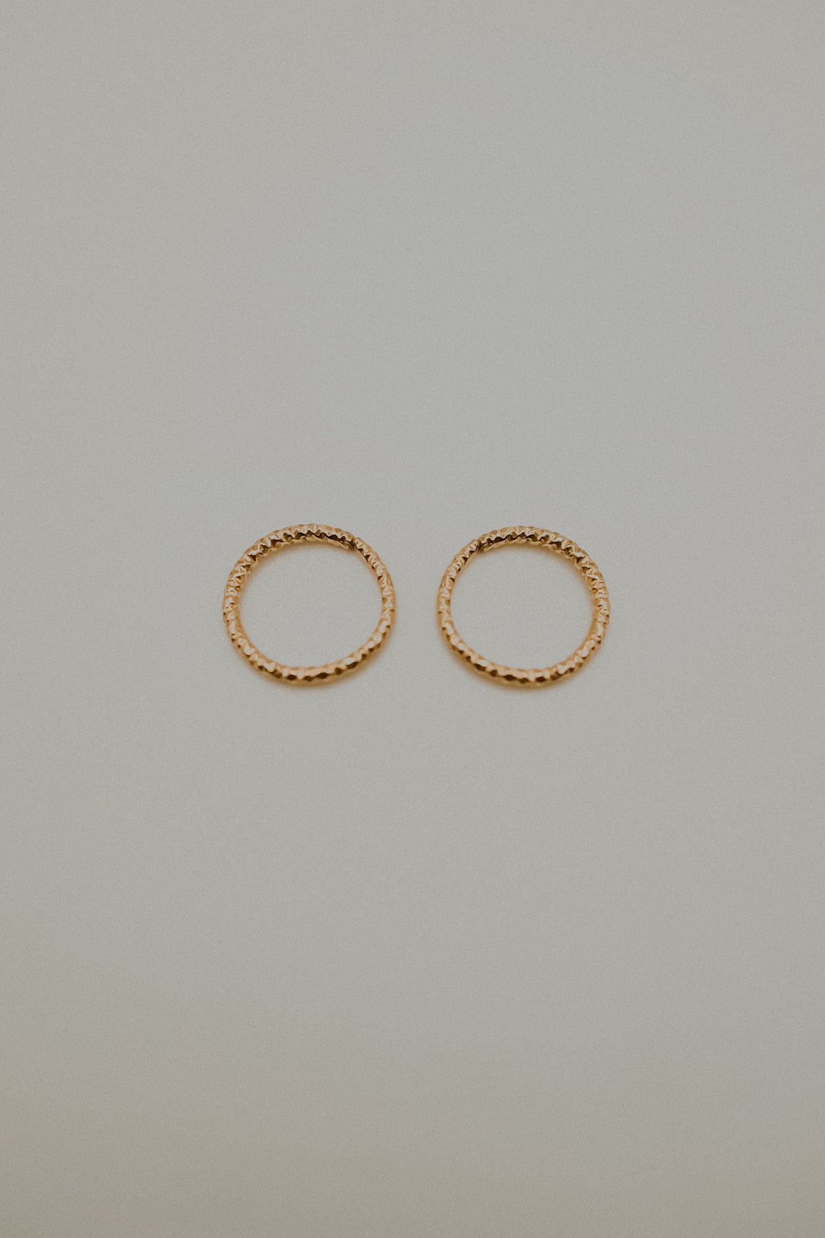 Sparkle Huggie Hoop Earring in Solid 14K Gold