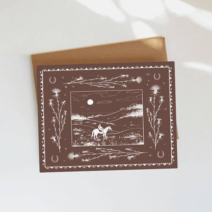 Wild West Greeting Card