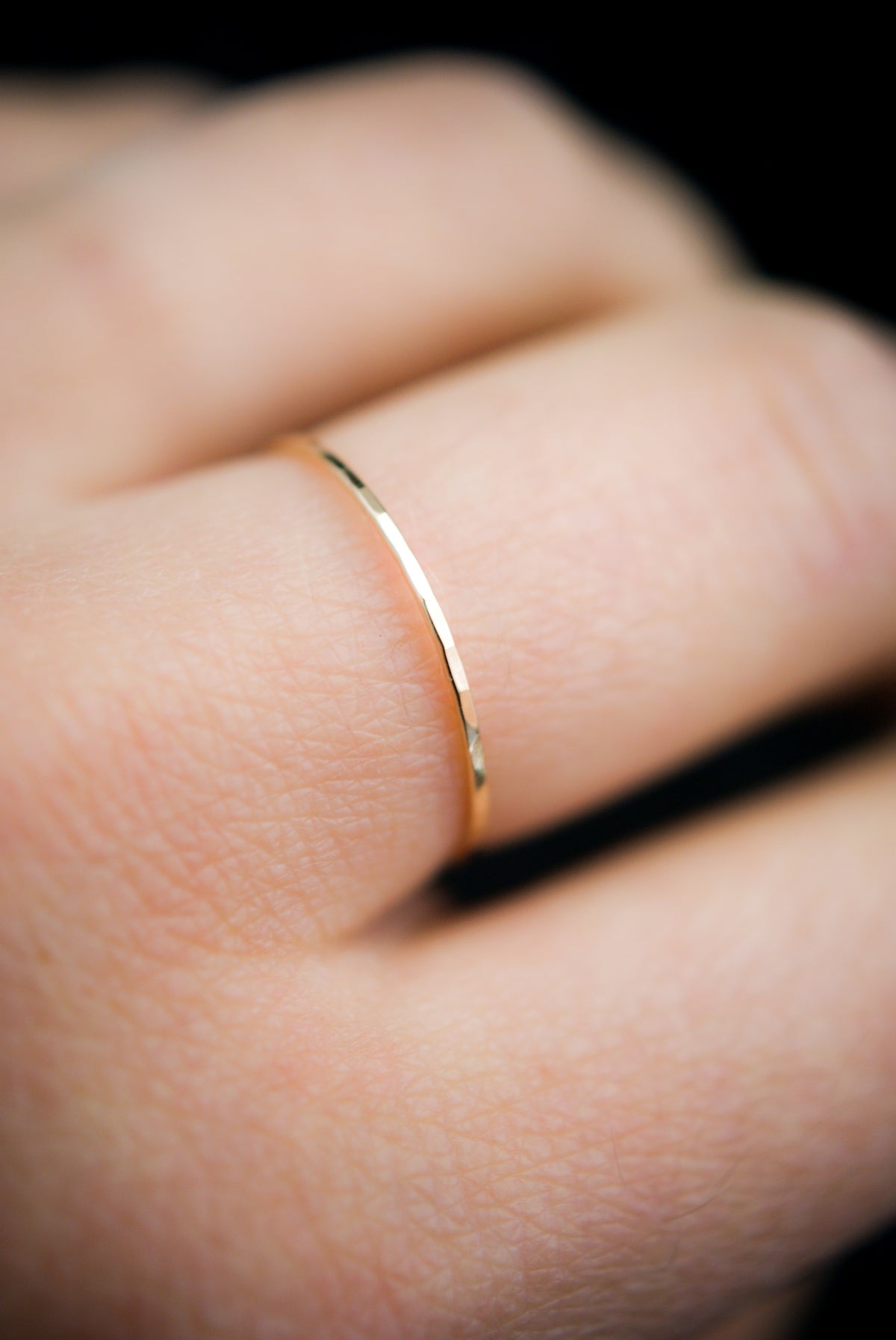 Ultra Thin Ring, Solid 14K Gold