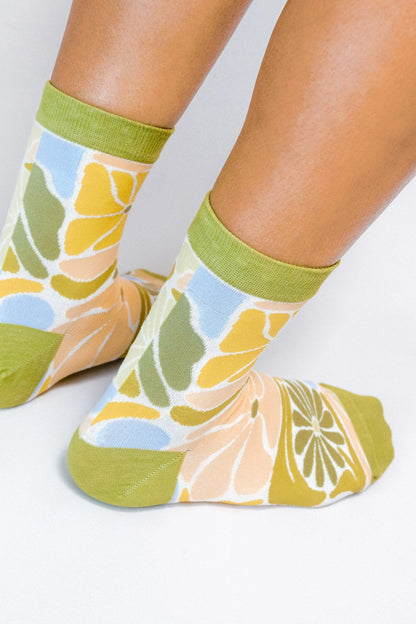Knit Flowers Ankle Socks by Soulshine Co.