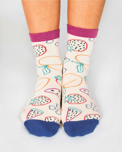 Favorite Fruits by Hannah Packer Socks