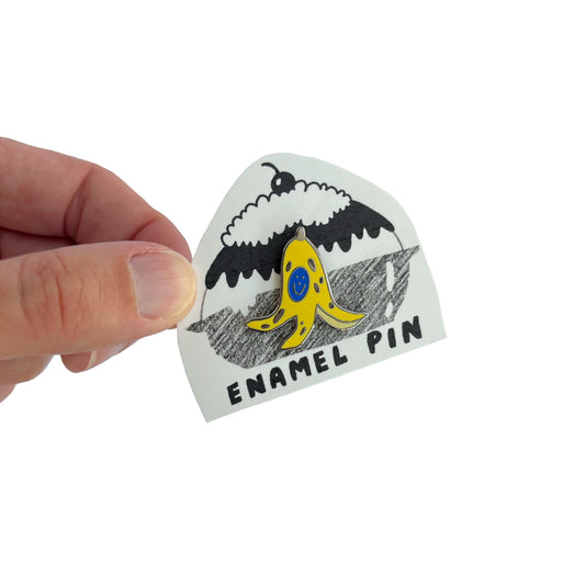 Banana Peel Enamel Pin