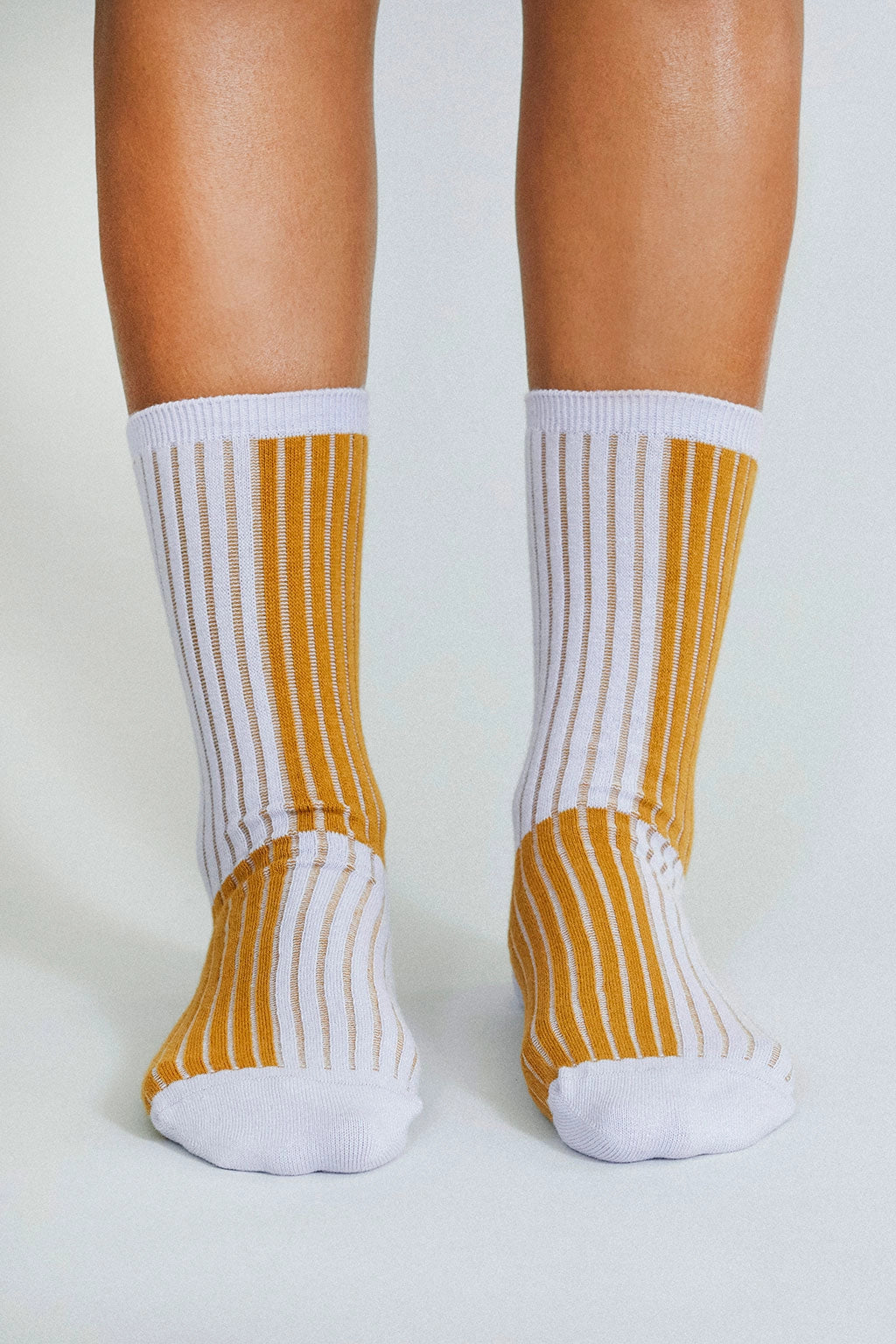 Lavender & Rust Crew Socks