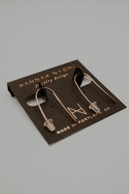 Small Arch Earrings, Gold Fill, Rose Gold, or Sterling Silver