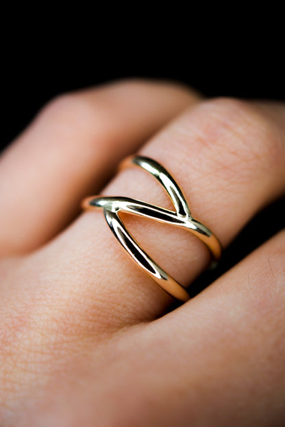 Branch Ring, Solid 14K Gold