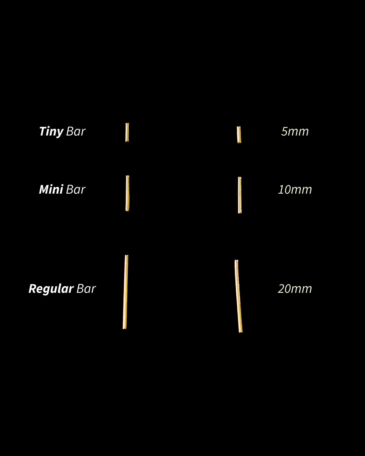 Bar Stud Earrings, Gold Fill, Rose Gold Fill or Sterling Silver