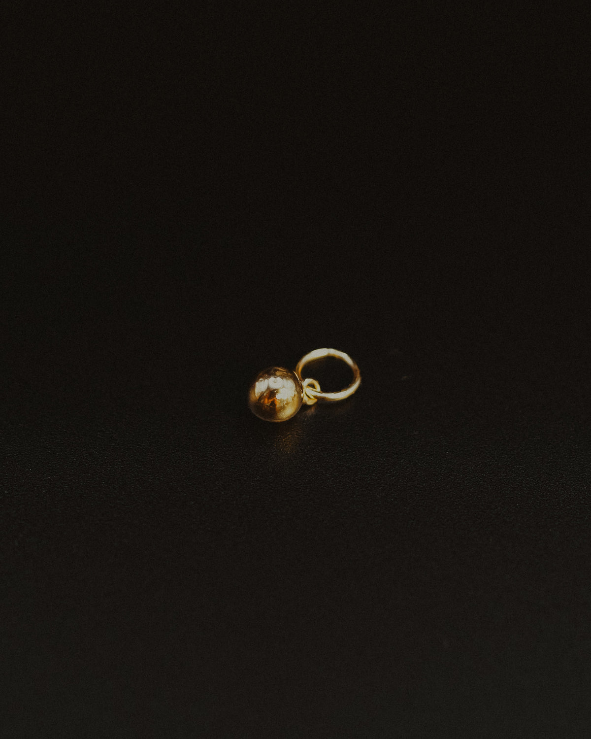 Bead Ball Charm, Gold or Silver