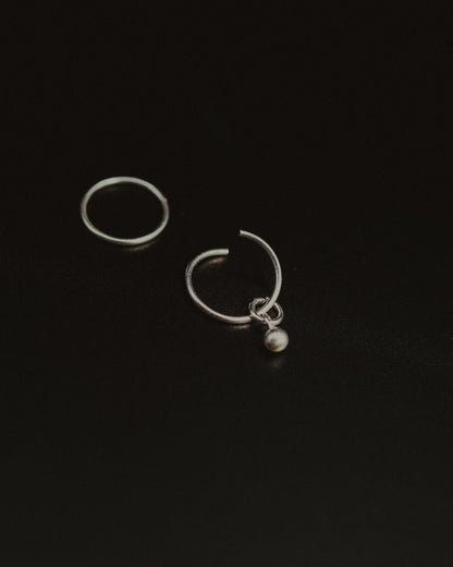 Bead Ball Charm, Gold or Silver
