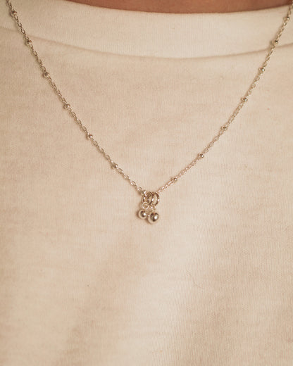 Bead Ball Charm, Gold or Silver