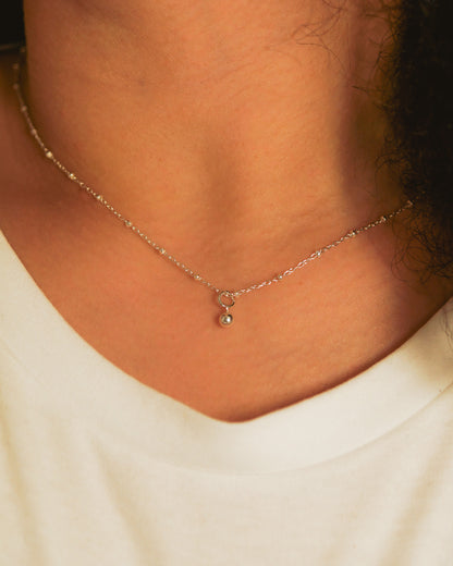 Bead Ball Charm, Gold or Silver