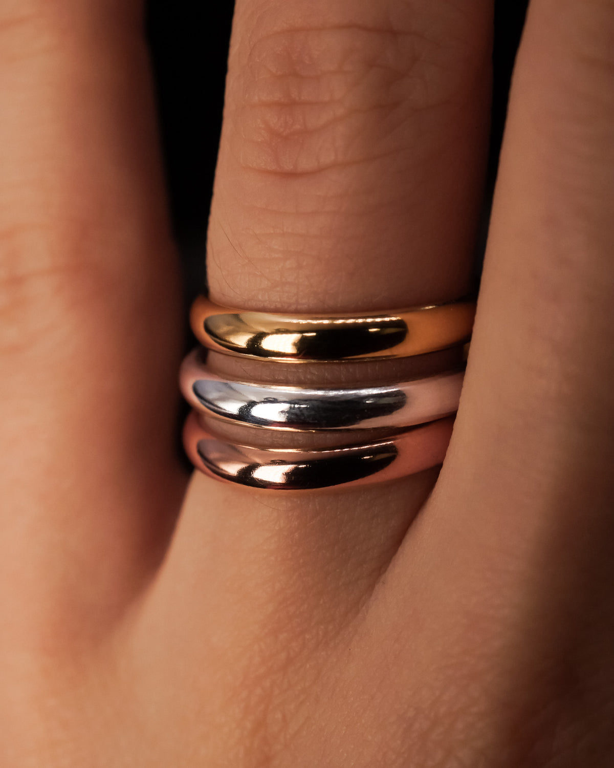Chunky Band, Solid 14K Gold