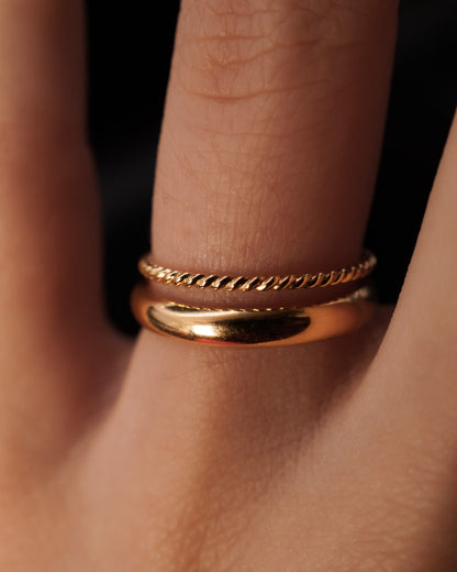 Chunky Band, Solid 14K Gold