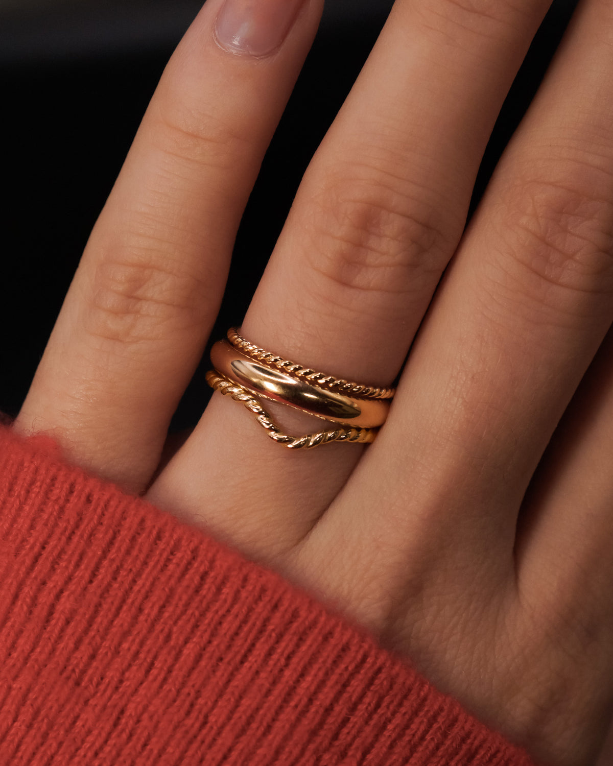 Chunky Band, Solid 14K Gold