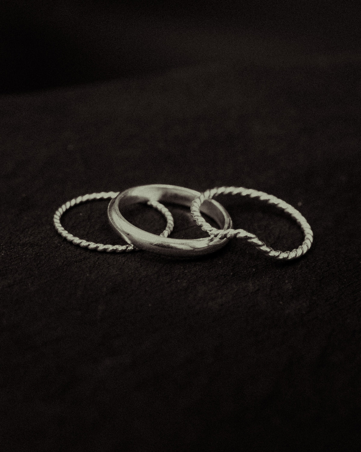 Twist Teardrop Ring, Sterling Silver