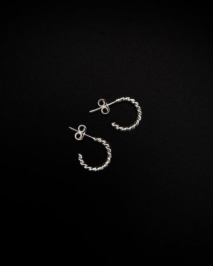 Chunky Twist Hoops in 14K Gold Fill, Rose Gold Fill or Sterling Silver