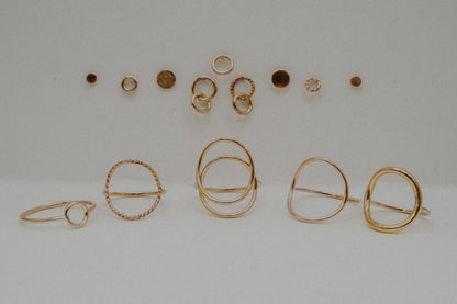 Twist Circle Ring, 14K Gold Fill