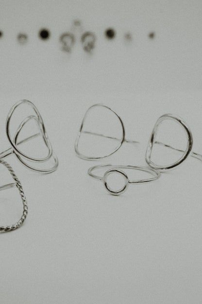 Mini Circle Ring, Sterling Silver