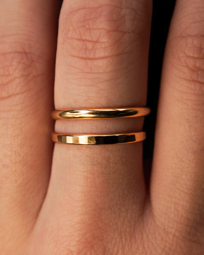 Extra Thick Ring, Solid 14K Gold