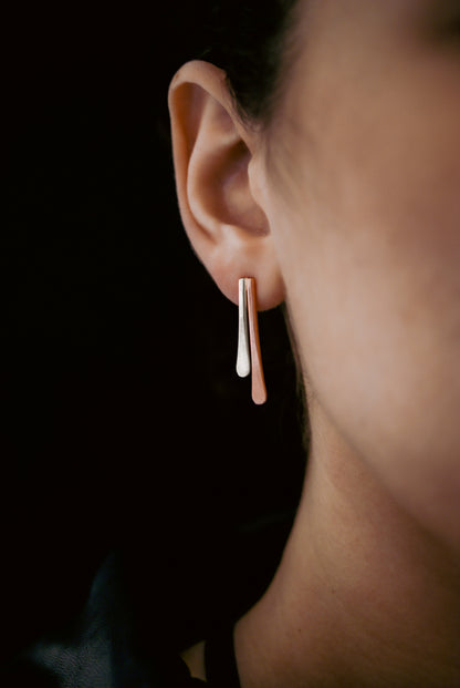 Double Sunburst Stud Earrings, Gold Fill, Rose Gold Fill, or Sterling Silver